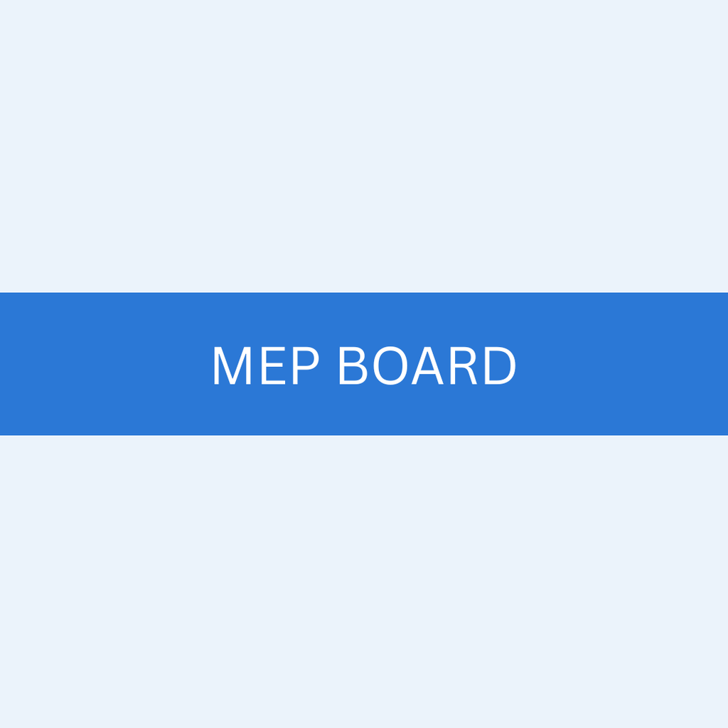 Kitchen Admin — MEP Board