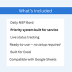 Kitchen Admin — MEP Board